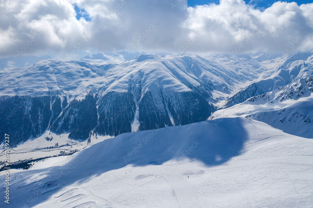 Naklejka premium ski slopes.