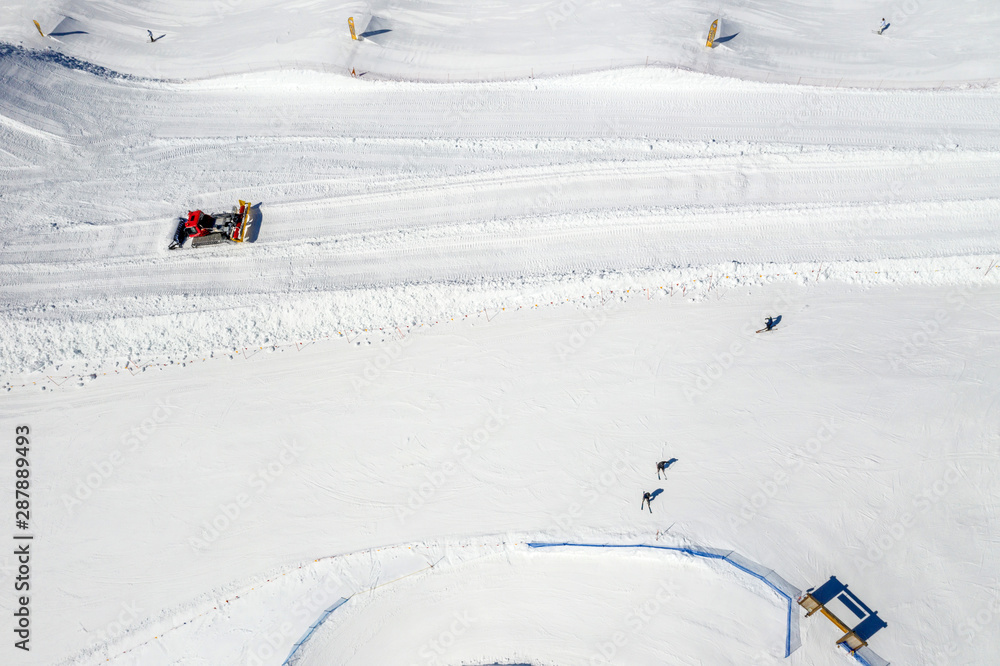 ski slopes.