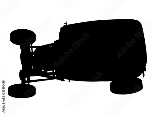 muscle silhouette cara roadster vector