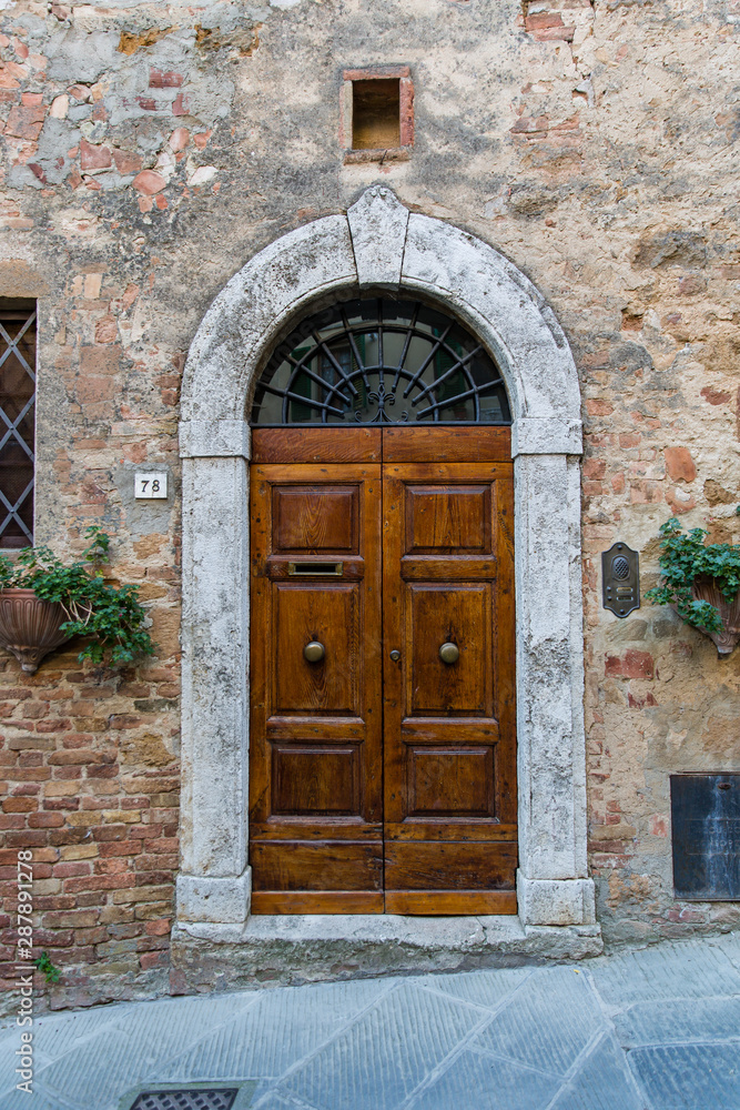 Wooden Door, Sienna Italy