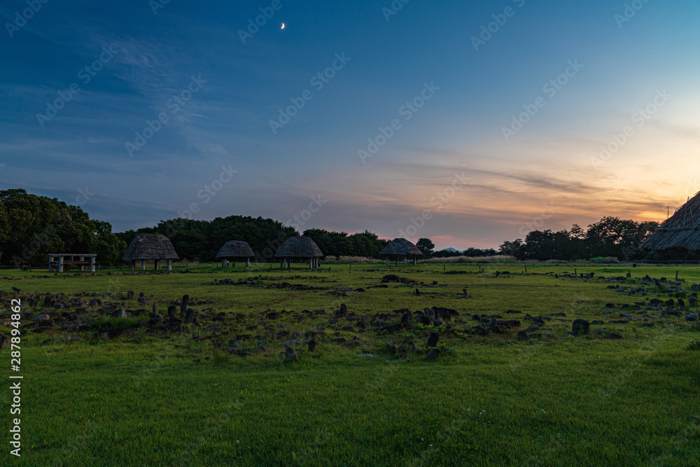 Fall nightfall stone circle in japan Fall nightfall stone circle in japan