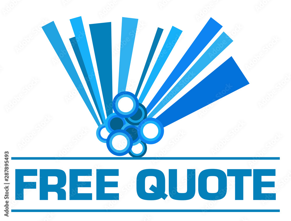 Free Quote Blue Graphical Element Text 