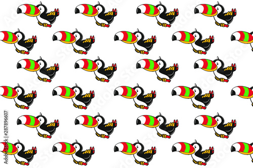 parrot patterned fabric for children
