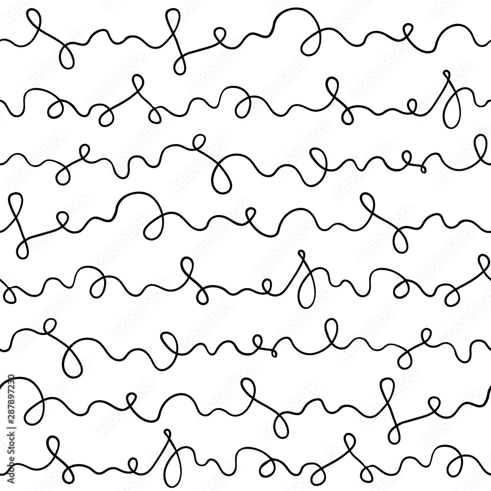 Seamless abstract Arabic script pattern. Endless background. Decorative hand drawn ornament with black ink doodles on white backdrop. For printing, textiles, clothing , wallpaper, wrapping, fabric Seamless abstract Arabic script pattern. Endless background. Decorative hand drawn ornament with black ink doodles on white backdrop. For printing, textiles, clothing , wallpaper, wrapping, fabric