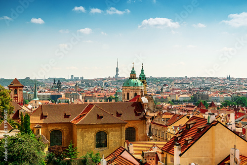 Blick über Prag - Skylinie photo
