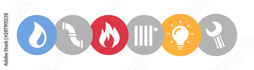 Sanitär Symbole