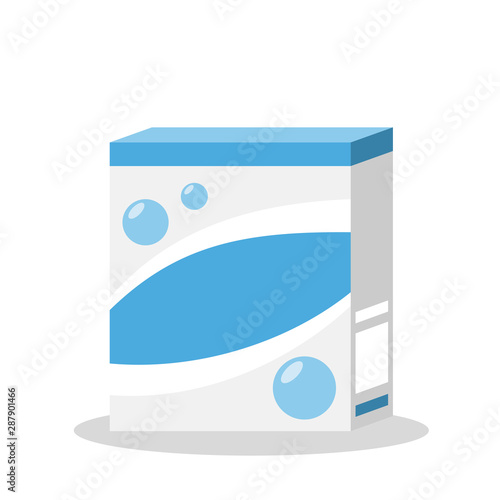 Washing powder. Detergent. Flat vector illustration
