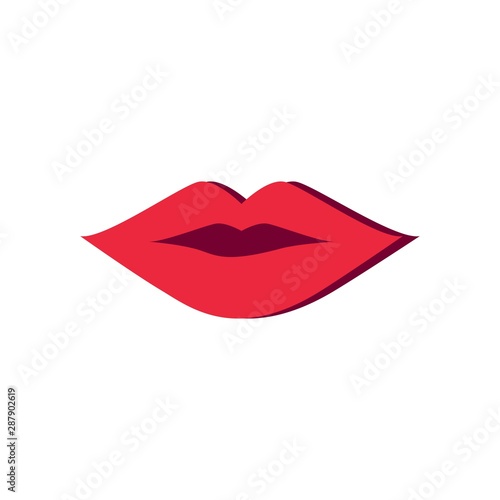 Lips logo template icon design