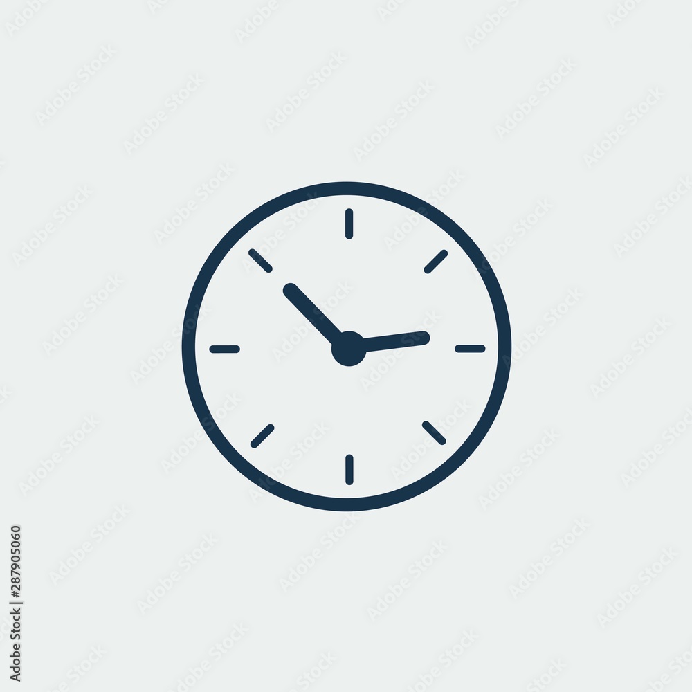 clock vector icon illustration design grey background clock vector icon illustration design grey background