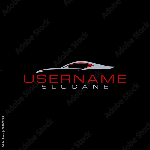 speed car logo design illustration vector