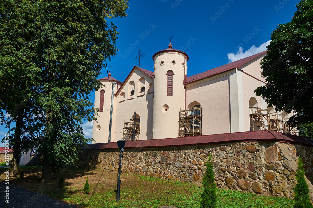 Fototapeta premium Kamai, fortified church of St. John the Baptist.