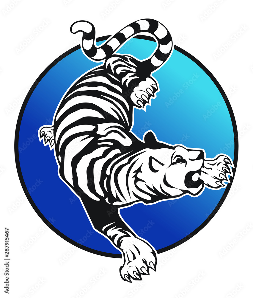 Tiger logo design vector eps format