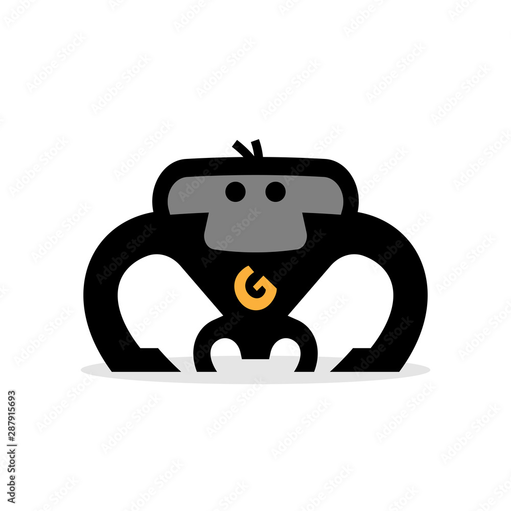 gorilla sign in simple style gorilla sign in simple style