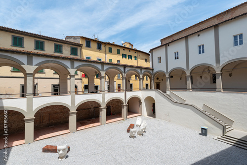 Cloister of San Domenico church in San Miniato, Florence photo