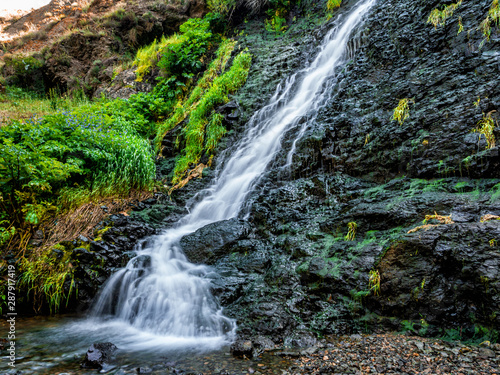 Beautiful natural waterfall in Armenia