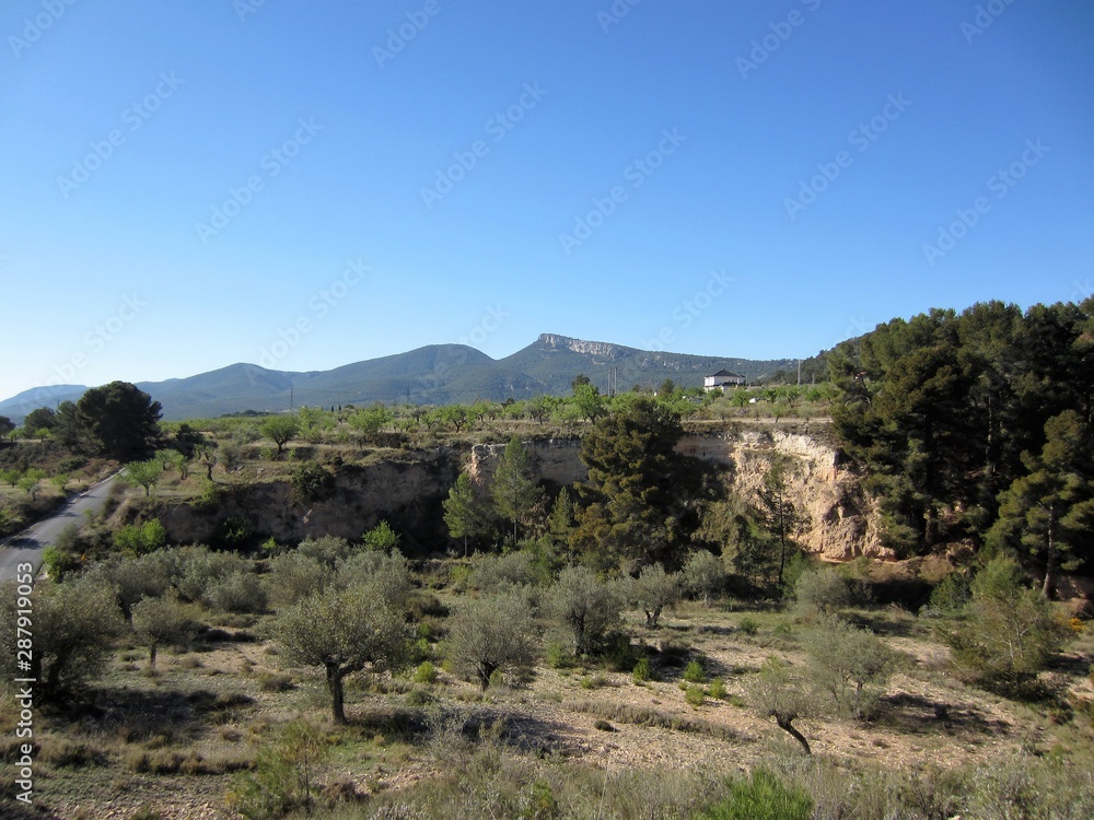 Mediterranean mountain landscape