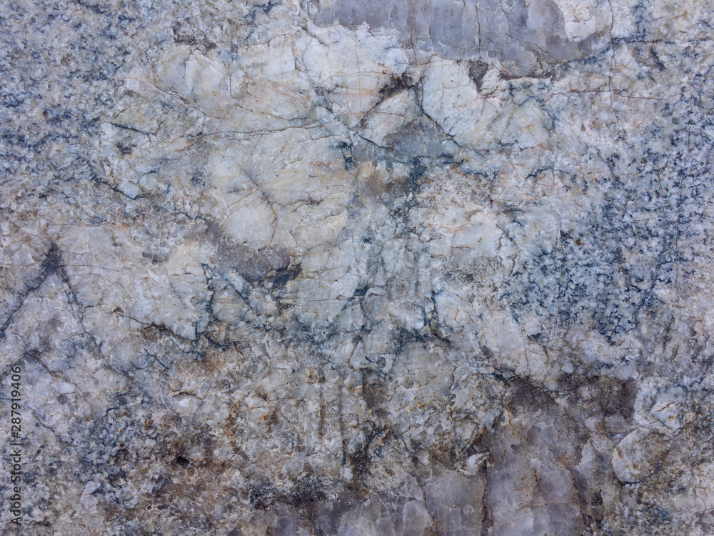gray granite with black dots and veins  R