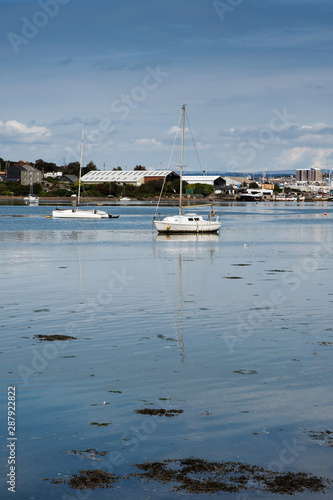 View of the river in Millbrook, Torpoint, England, Europe photo