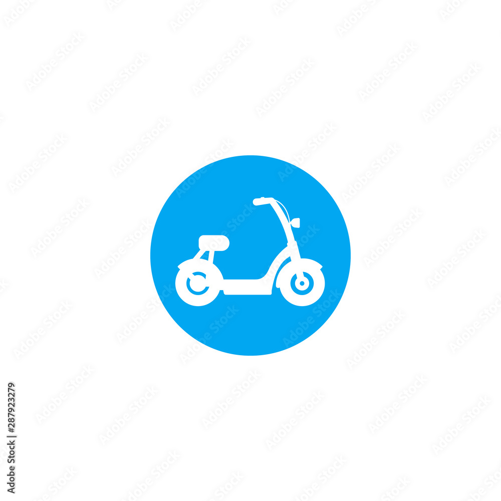 electric bike, scooter vector icon