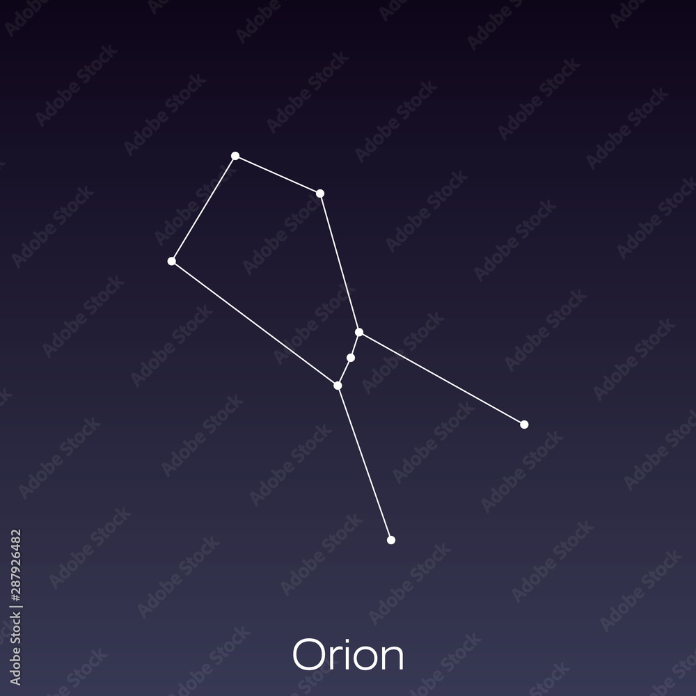 Obraz premium constellation as it can be seen by the naked eye.