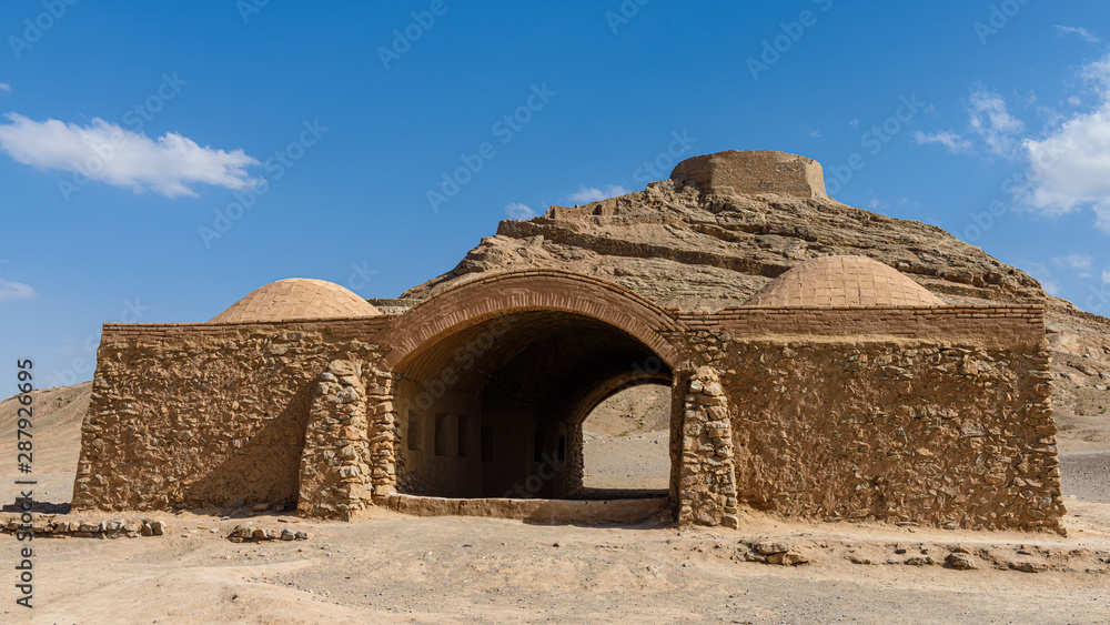 Zoroastrian Tower of Silence in Yazd, Iran Zoroastrian Tower of Silence in Yazd, Iran