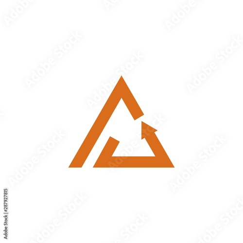 triangle Logo Template vector icon illustration design 