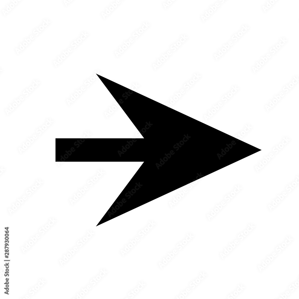 Vector arrow icon. black arrow icon with trendy flat style icon isolated on white background Vector arrow icon. black arrow icon with trendy flat style icon isolated on white background