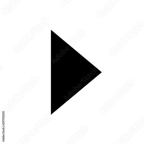 Vector arrow icon. black arrow icon with trendy flat style icon isolated on white background