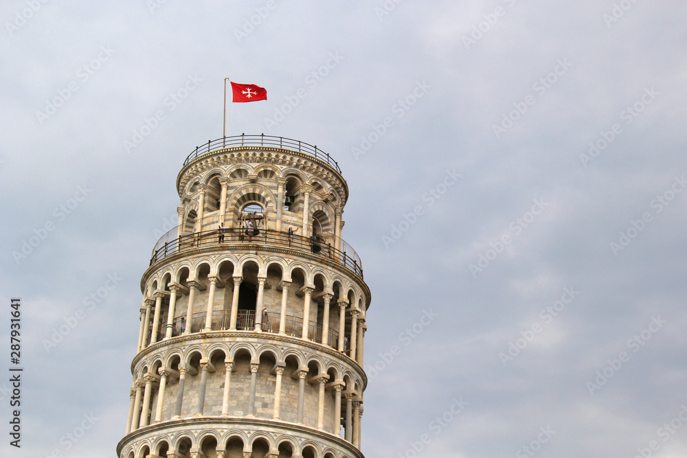 The Leaning Tower of Pisa, Italy.
