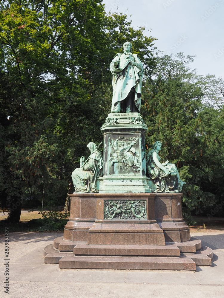 Peter von Cornelius monument in Duesseldorf Peter von Cornelius monument in Duesseldorf