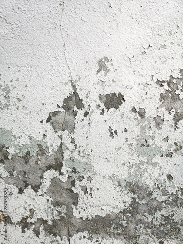 Stucco cracked on the wall as abstract background