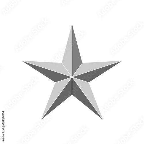 3d beveled star