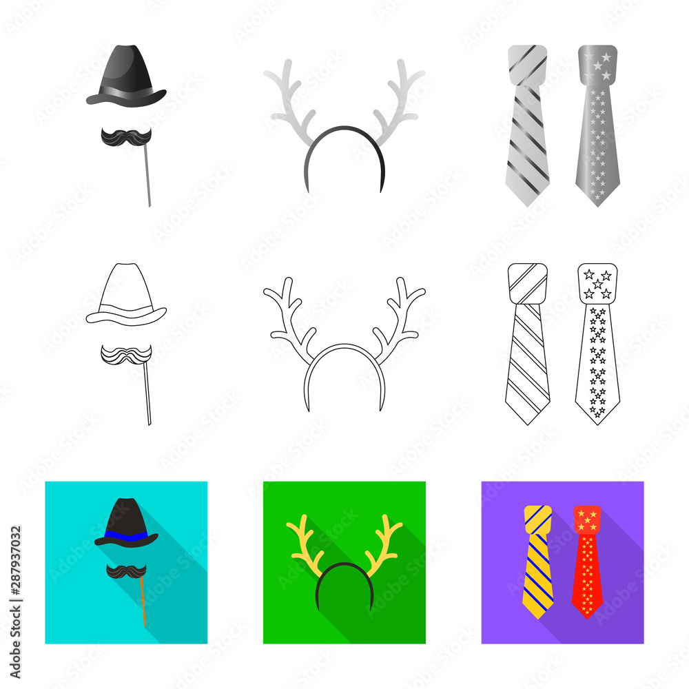 Vector design of party and birthday icon. Set of party and celebration stock symbol for web. Vector design of party and birthday icon. Set of party and celebration stock symbol for web.