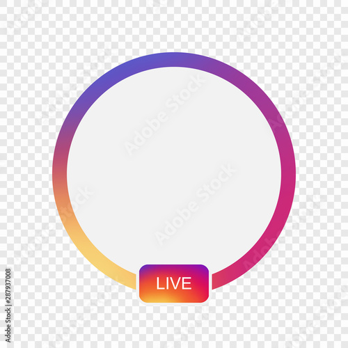 Social media avatar user frame