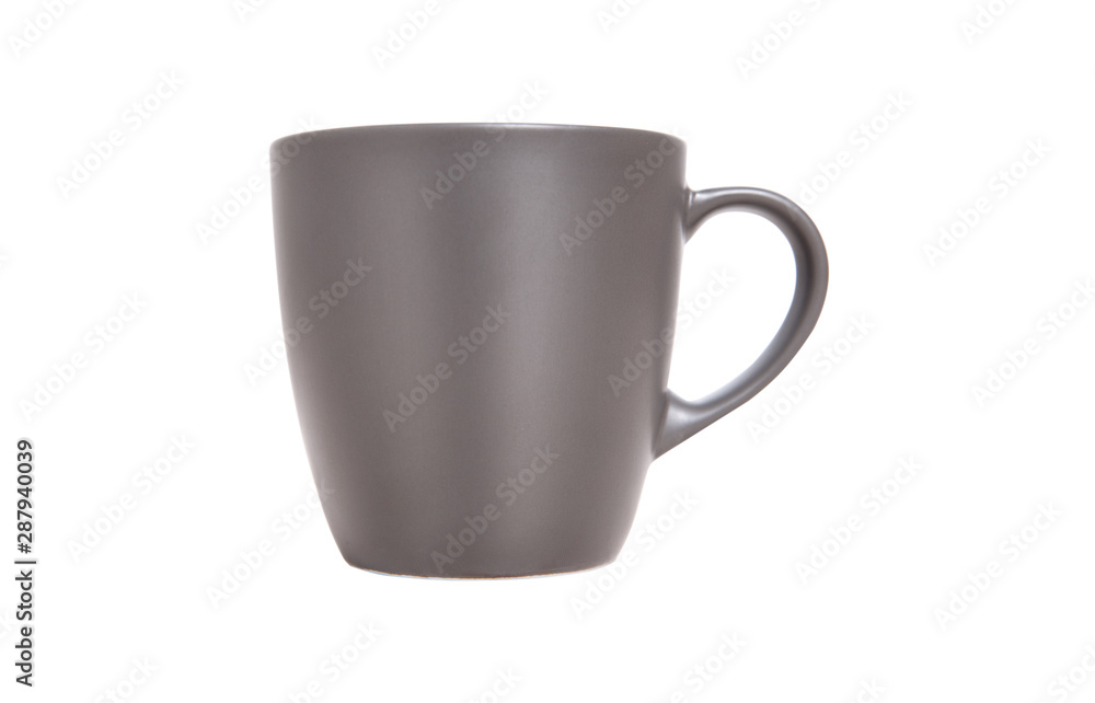 Mug Mock up. Gray Mug on white. Mug Mock up. Gray Mug on white.