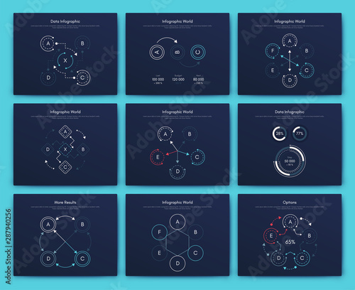 Infographic vector brochure elements for business illustration