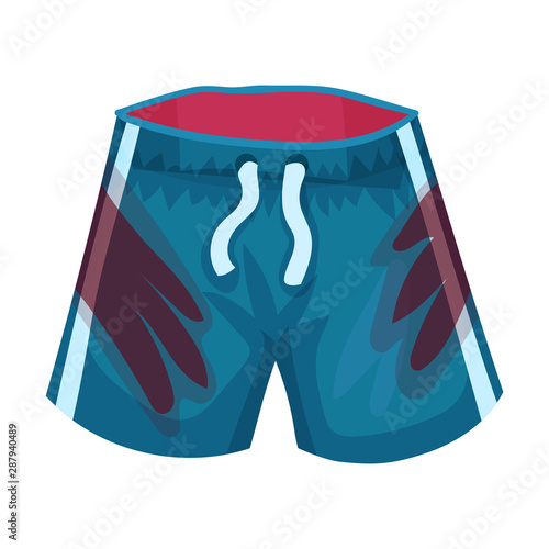 Dirty shorts. Vector illustration on a white background.