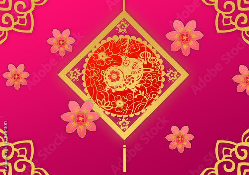 Spring Festival, Paper-cut, Pig Year, New Year, Spring Festival, New Year's Eve, Festival, Chinese Year, Golden Pig New Year, Spring Festival, Festival, New Year's Goods, Spring Festival, Lucky, Phase
