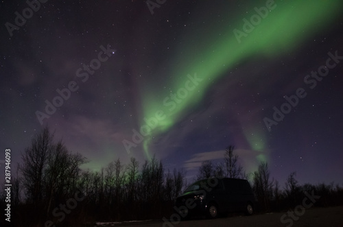 Northern lights (Aurora Borealis) near Tromsø, Norway