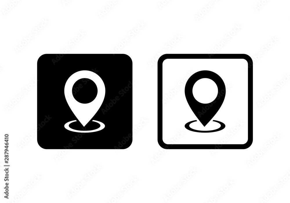 Pin Maps Location vector