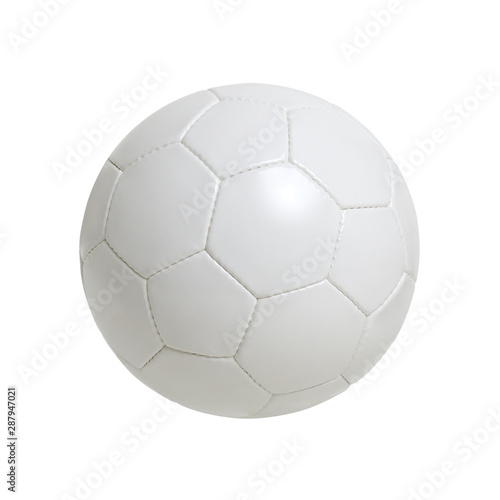 White soccer ball isolated