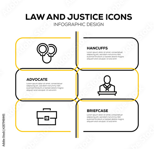 LAW AND JUSTICE ICON SET