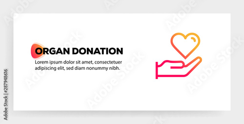 ORGAN DONATION ICON CONCEPT