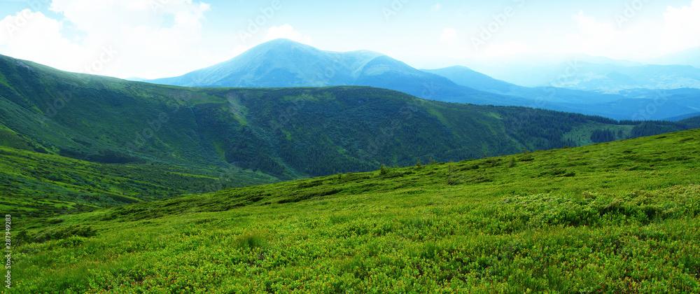 Mountain landscape in summer Mountain landscape in summer