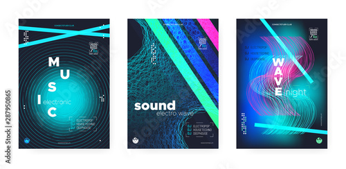 Light Electro Music. Electronic Sound Background. 