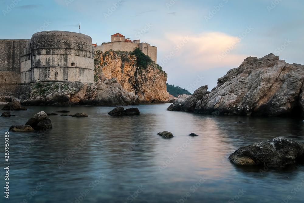 Dubrovnik sea port in Croatia