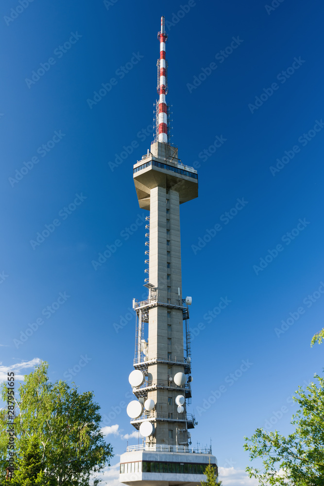 Television tower on a Kopitoto hill in Vitosha mountain near Sofia, Bulgaria Television tower on a Kopitoto hill in Vitosha mountain near Sofia, Bulgaria