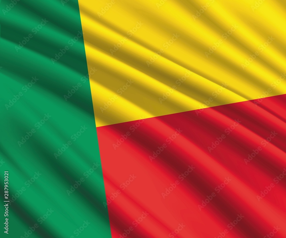 Naklejka premium 3d waving flag