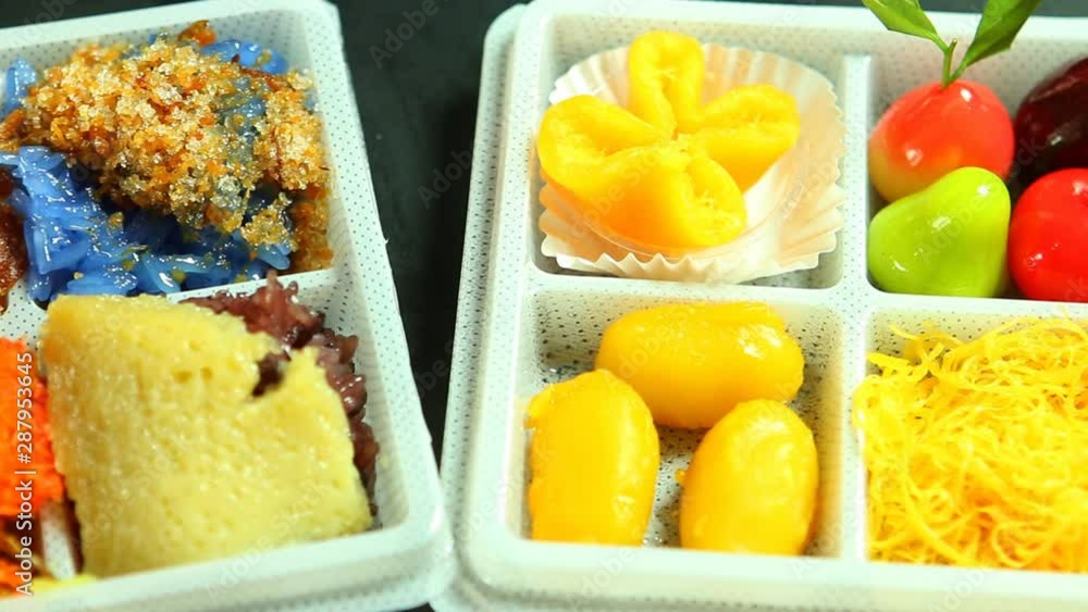 Group of Thai dessert , Chiangmai Thailand Group of Thai dessert , Chiangmai Thailand