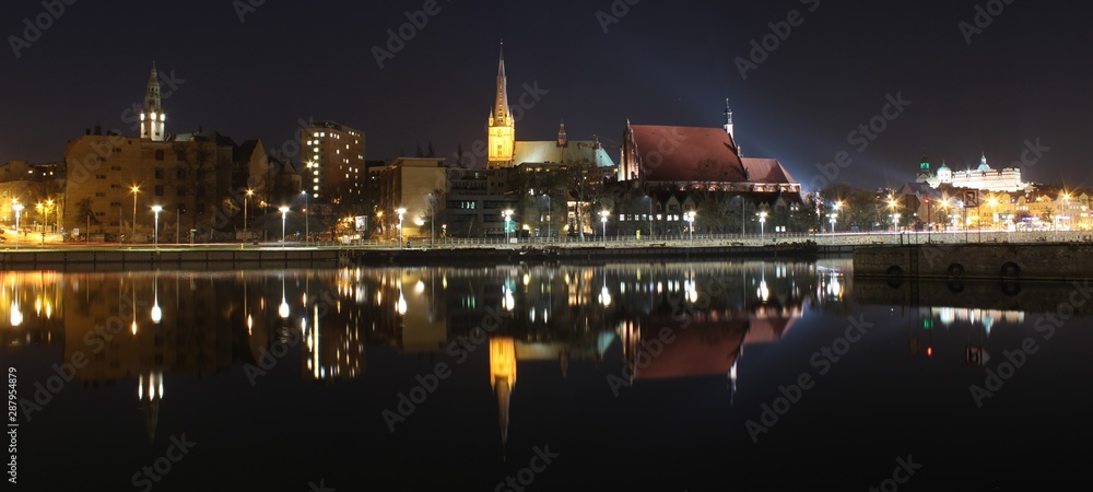 Naklejka premium Panorama Szczecina.
